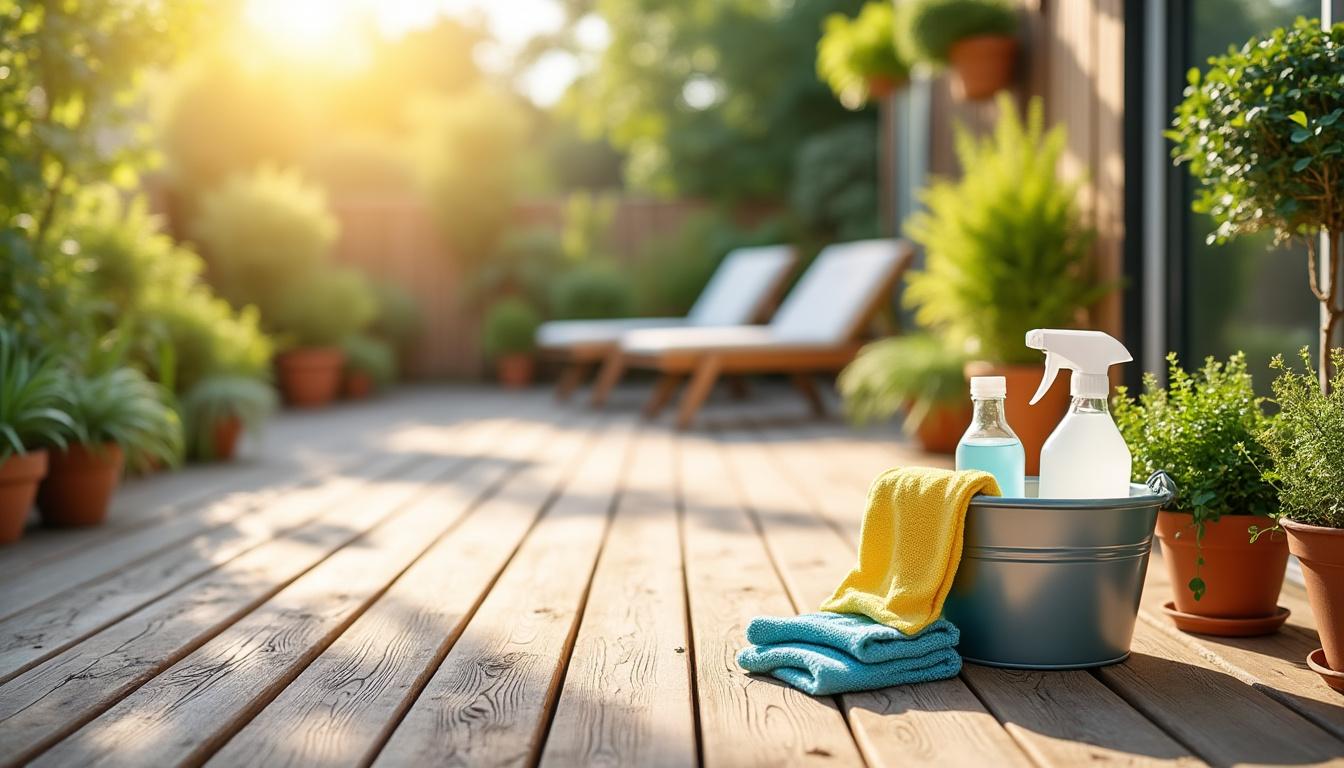 Astuces de grand-mère pour nettoyer efficacement votre terrasse en bois 5 découvrez des astuces de grand-mère simples et naturelles pour nettoyer efficacement votre terrasse en bois. redonnez éclat et longévité à votre espace extérieur grâce à des conseils pratiques et écologiques.