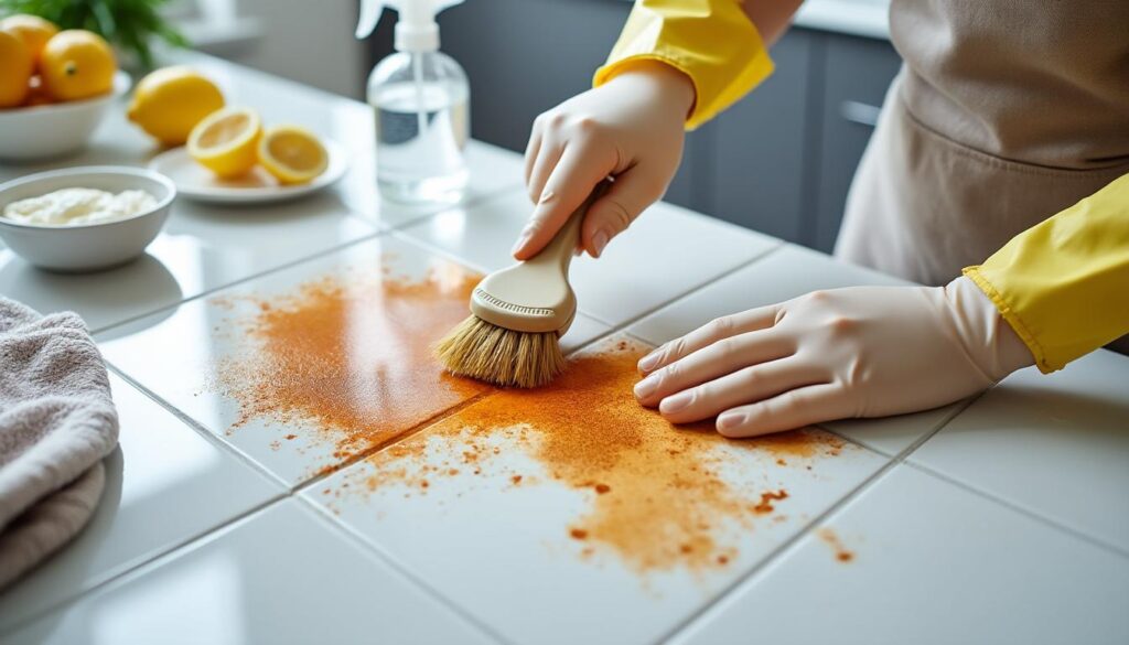 découvrez des techniques efficaces et simples pour éliminer les taches de rouille sur votre carrelage et redonnez-lui tout son éclat facilement.