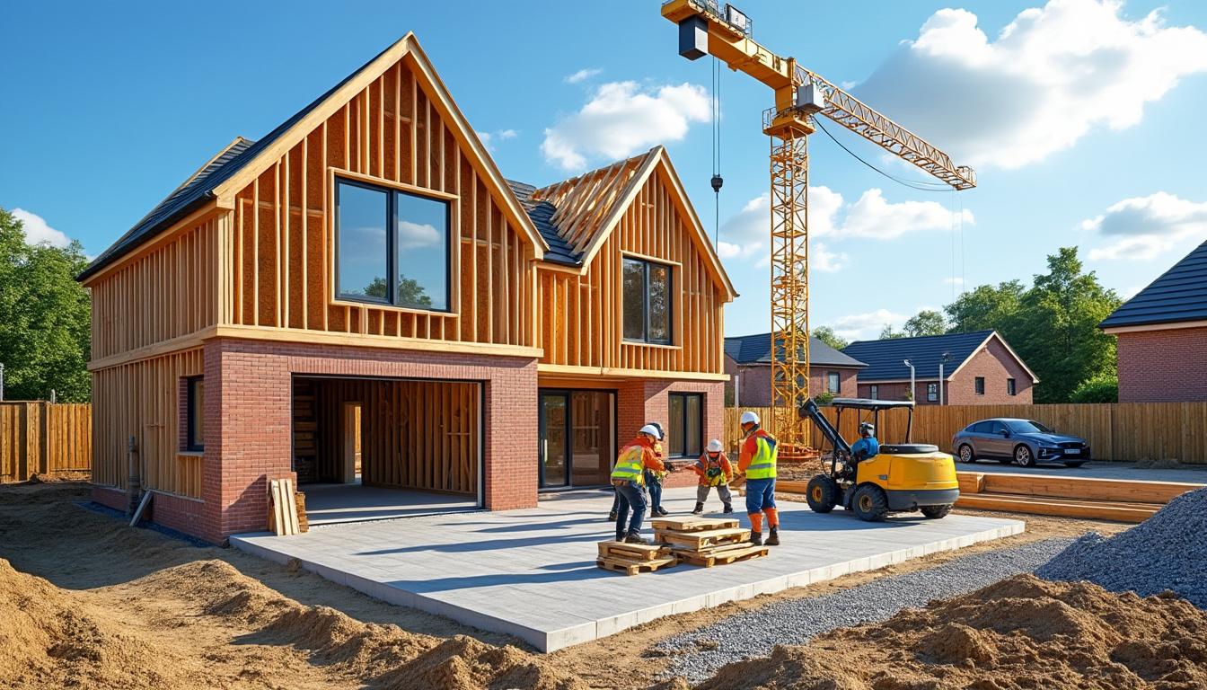 Quel est le délai moyen pour la construction d'une maison ? 5 découvrez le délai moyen pour la construction d'une maison, les étapes clés du chantier et les facteurs qui influencent la durée des travaux pour bien planifier votre projet immobilier.
