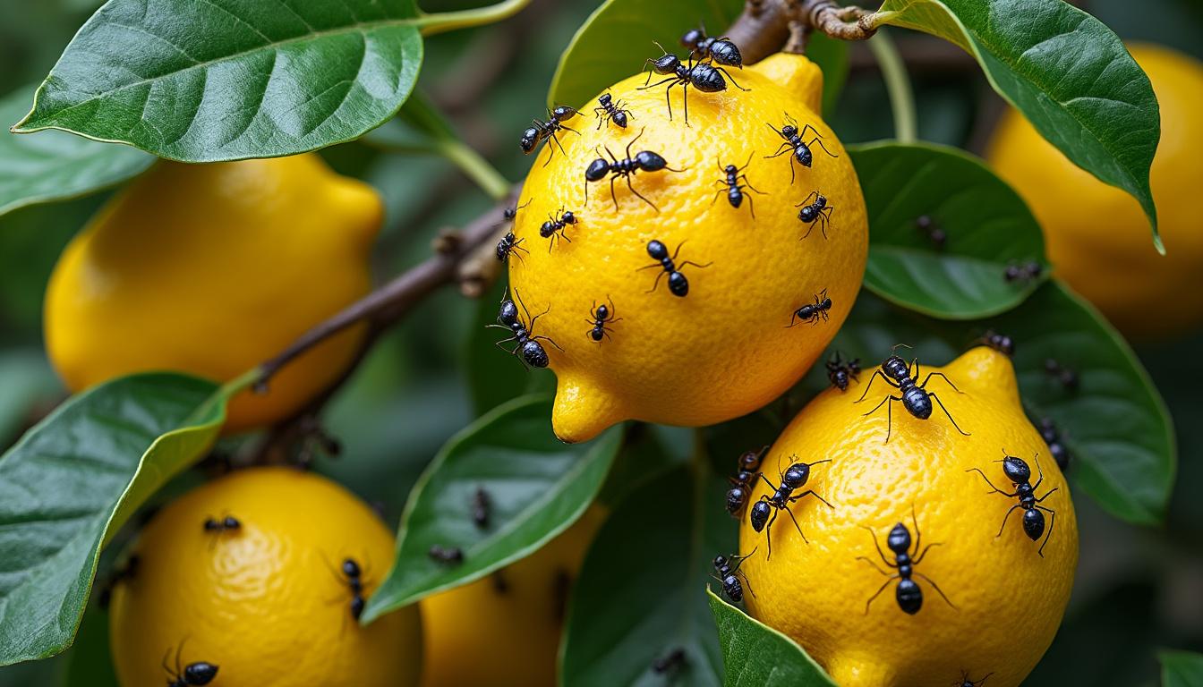 découvrez les causes de l'invasion de fourmis sur votre citronnier et apprenez des méthodes efficaces pour les repousser et protéger votre arbre.