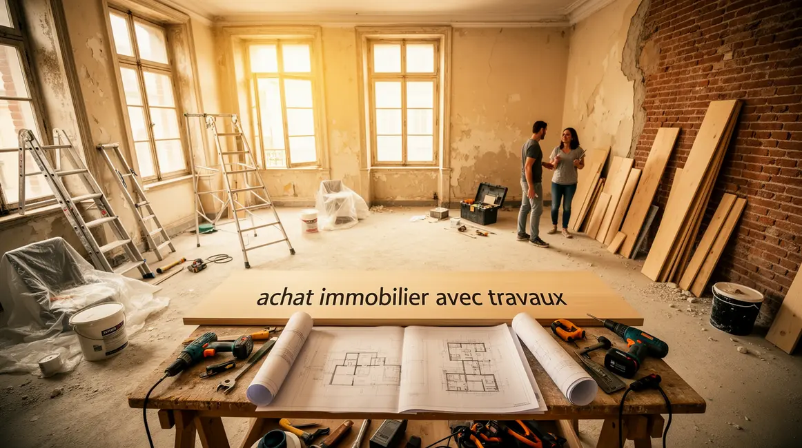 achat immobilier avec travaux : conseils concrets pour éviter les pièges en petit budget 2 achat immobilier avec travaux appartement en renovation murs nus outils