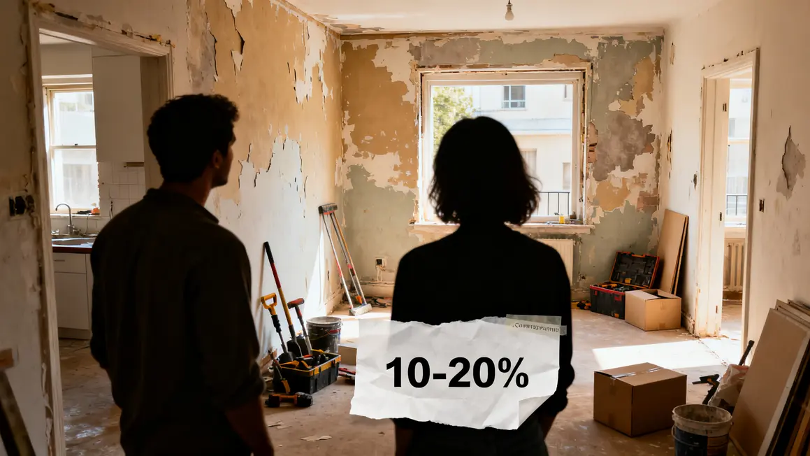achat immobilier avec travaux : conseils concrets pour éviter les pièges en petit budget 3 achat immobilier avec travaux silhouettes appartement a renover marge imprevus