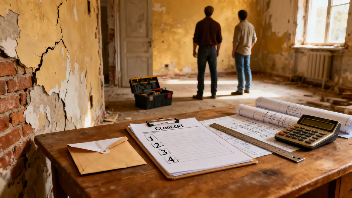 check-list budget visite achat immobilier à rénover