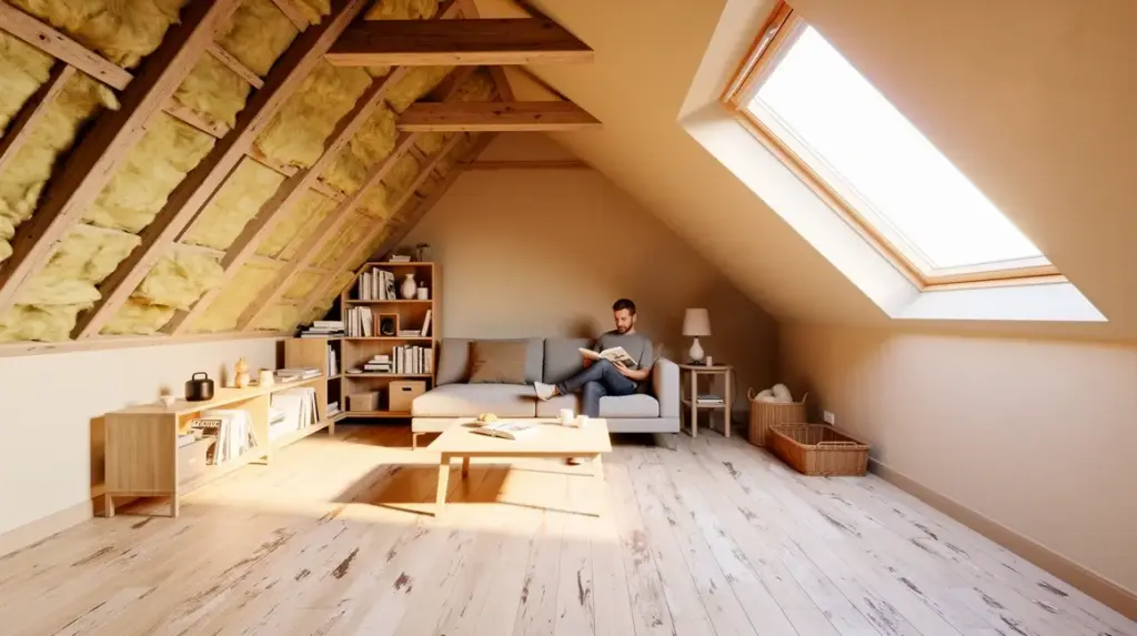 grenier amenage espace habitable lumineux