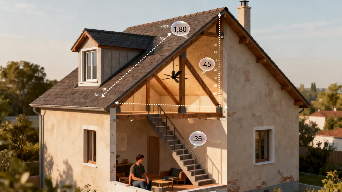 aménagement des combles : checklist avant de se lancer en petit budget 3 coupe maison amenagement des combles checklist technique