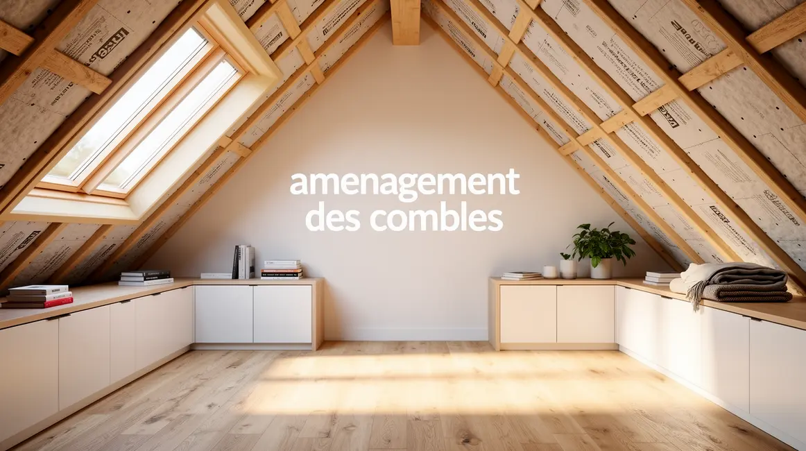 amenagement des combles grenier lumineux modernise