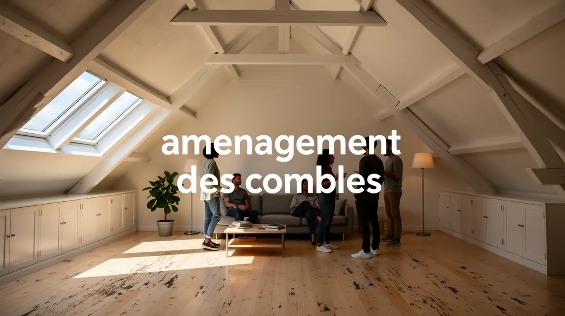 Grenier lumineux amenagement des combles moderne