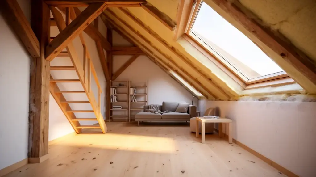 grenier moderne amenagement des combles lumineux