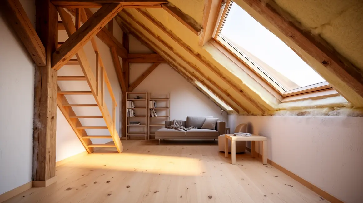 grenier moderne amenagement des combles lumineux