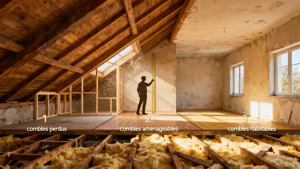 amenagement des combles zone perdue amenageable habitable