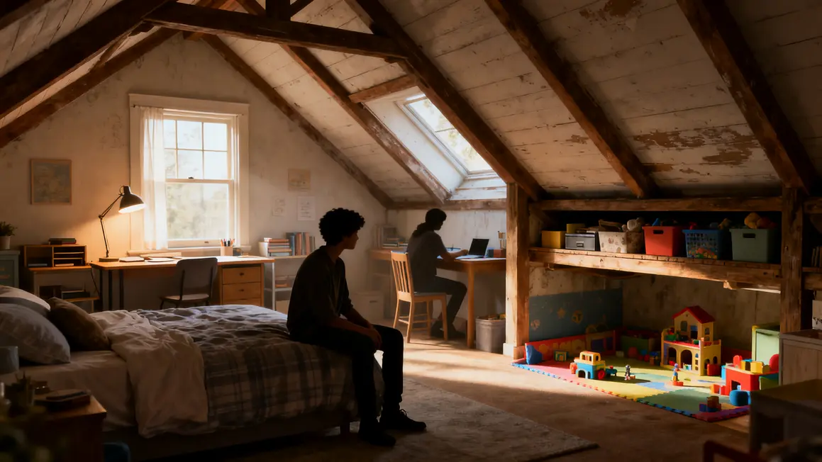 Usages combles aménagés chambre bureau jeux