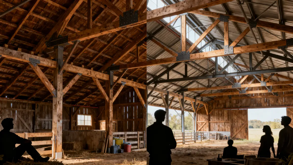 aménagement des combles : priorités à vérifier en premier 4 Comparatif charpentes grenier traditionnel fermette industrielle