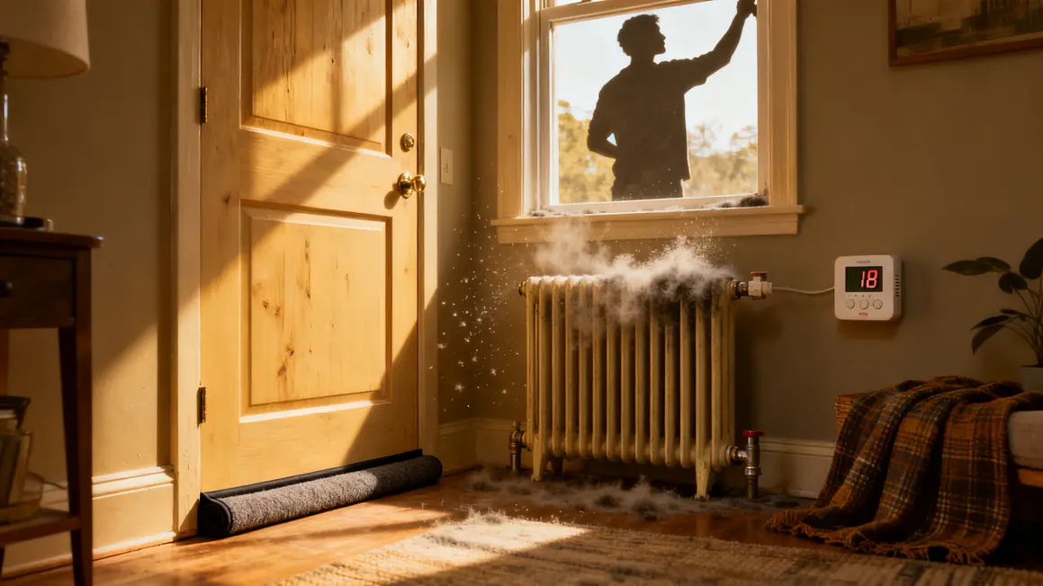 installation joint porte depoussiage radiateur chauffage economique