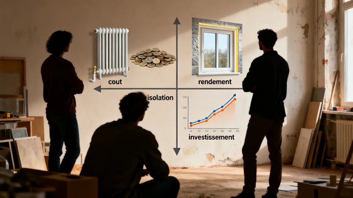 chauffage économique axes coût rendement isolation