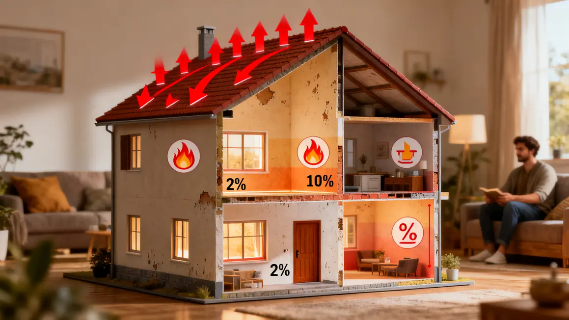 chauffage economique analyse deperditions maison