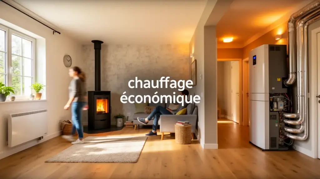 chauffage economique maison avec radiateur poele pompe a chaleur