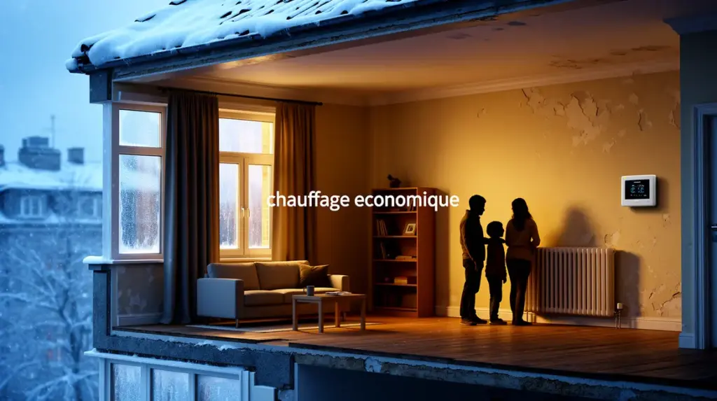chauffage économique intérieur chaleureux fenêtres isolées