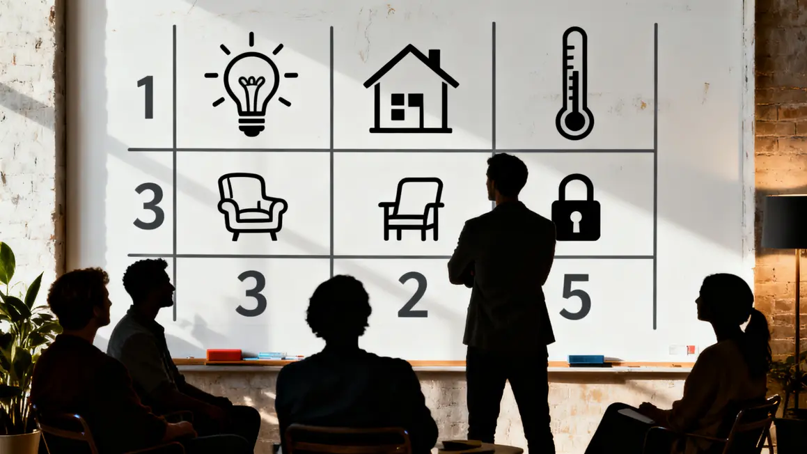 plan de rénovation : checklist avant de se lancer 3 priorisation objectifs plan renovation maison tableau blanc