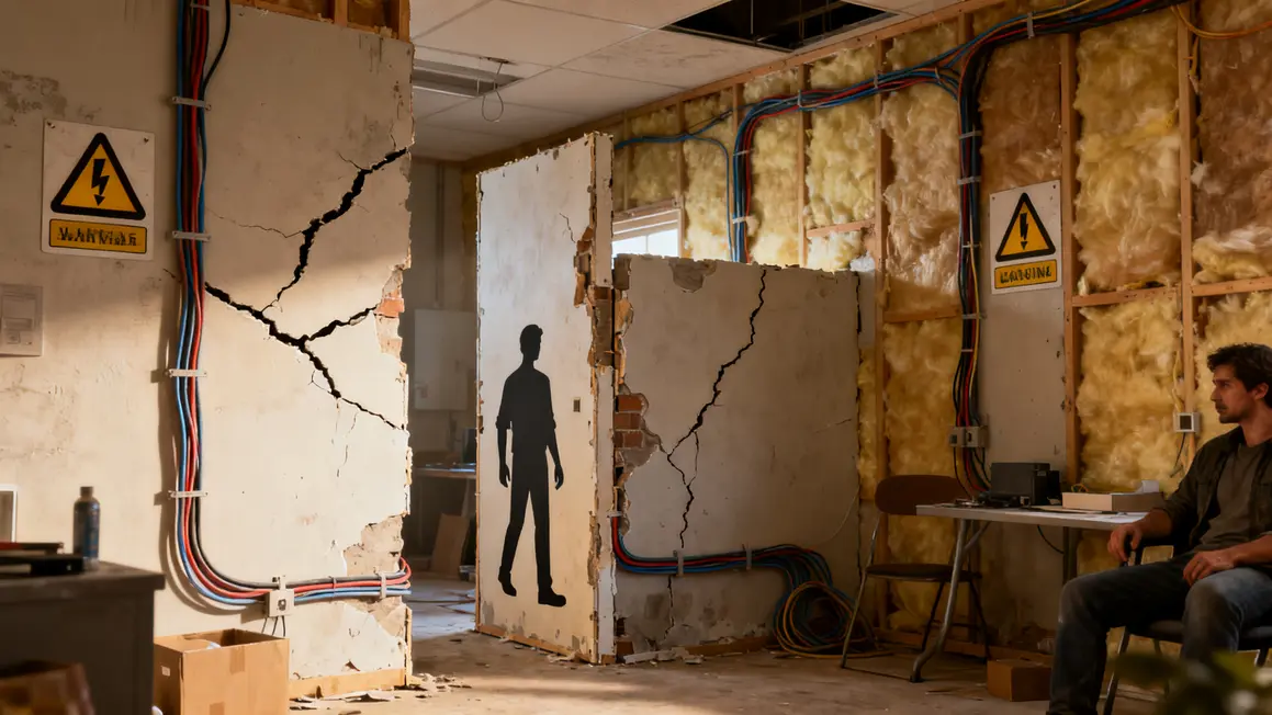 Erreurs pose cloison intérieure fissures