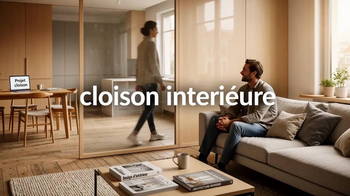cloison intérieure : guide débutant sans jargon en petit budget 2 cloison intérieure divisant un salon et bureau