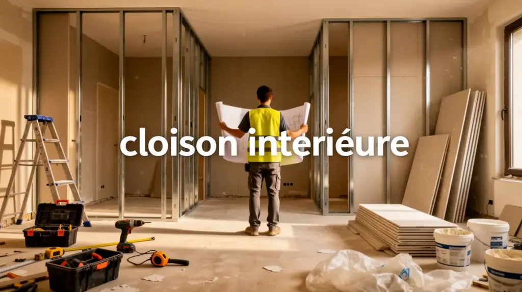 Transformation espace avec cloison intérieure modern