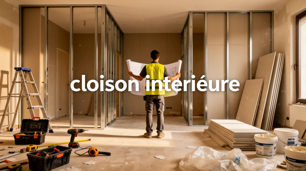 Transformation espace avec cloison intérieure modern