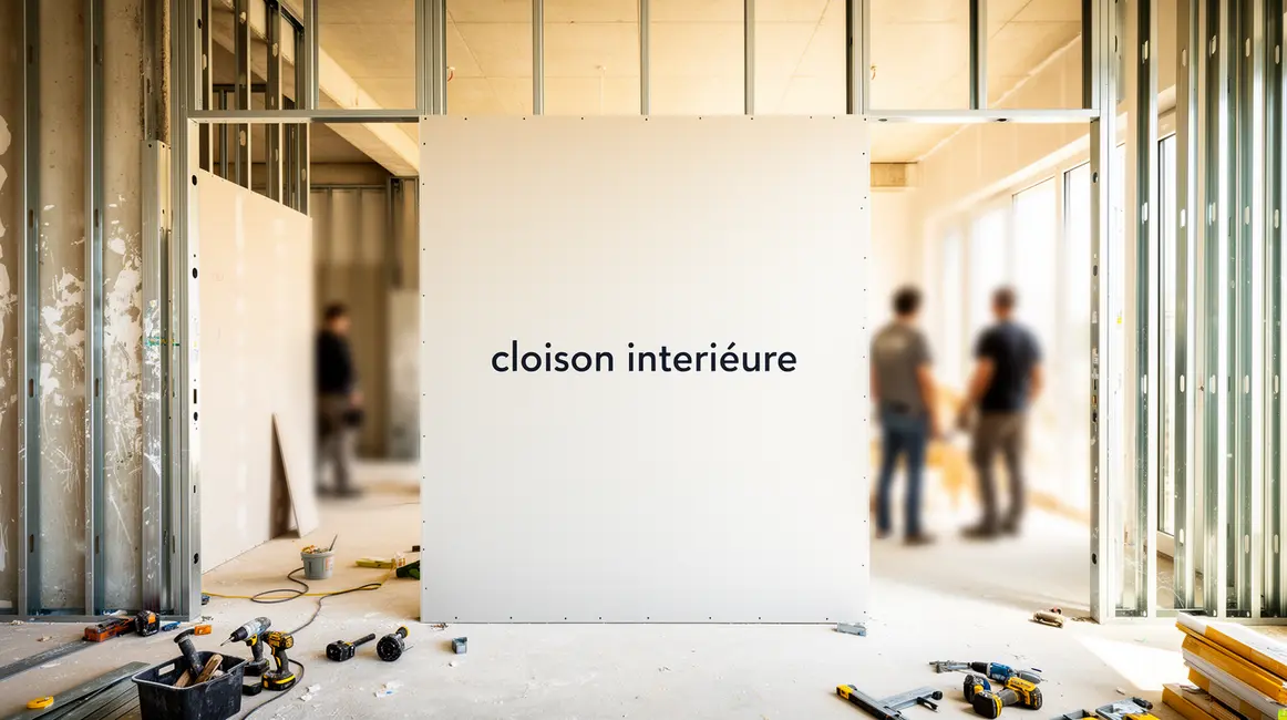 construction cloison intérieure budget