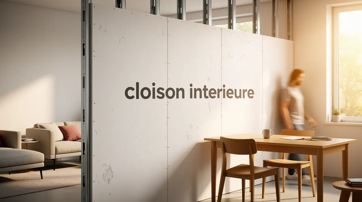 Cloison intérieure blanche budget, intérieur moderne