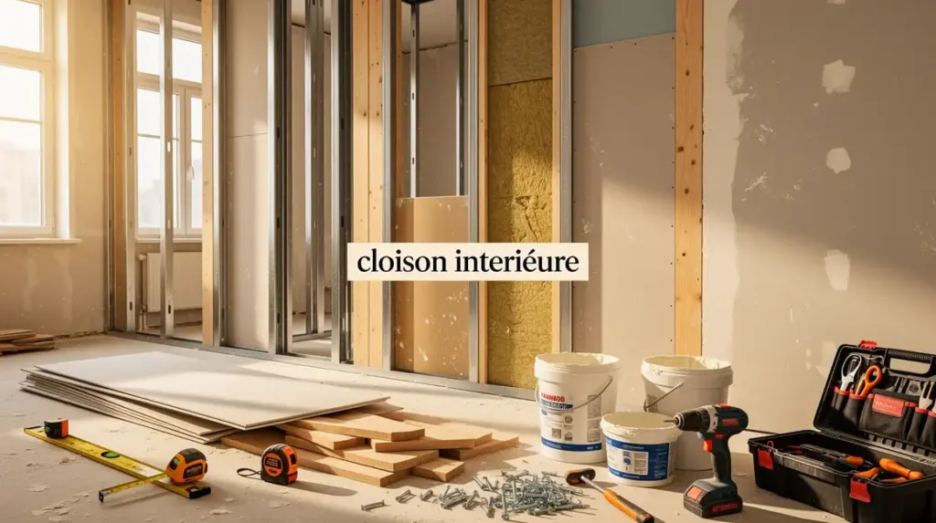 cloison intérieure matériaux en rénovation