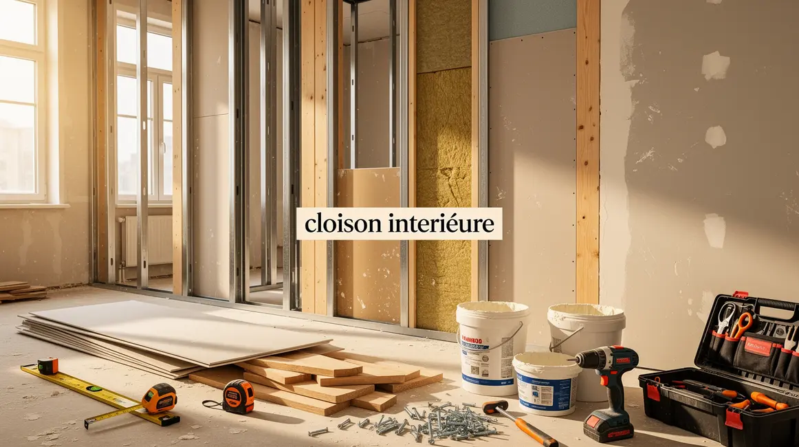 cloison intérieure matériaux en rénovation