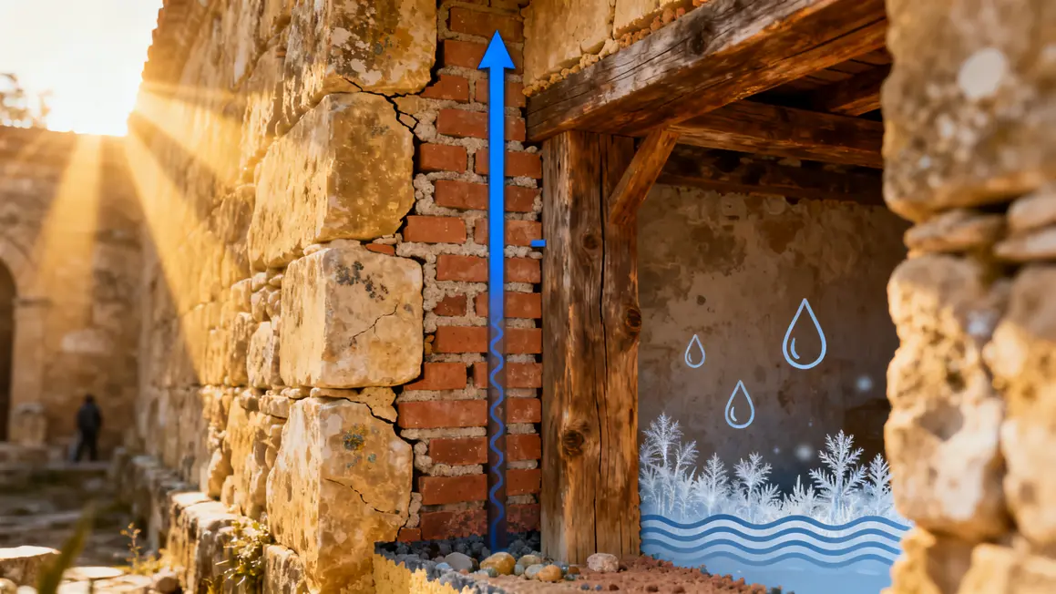 rénovation de maison ancienne : bonnes pratiques pour un résultat durable 3 Mur ancien pierre capillarité humidité thermique
