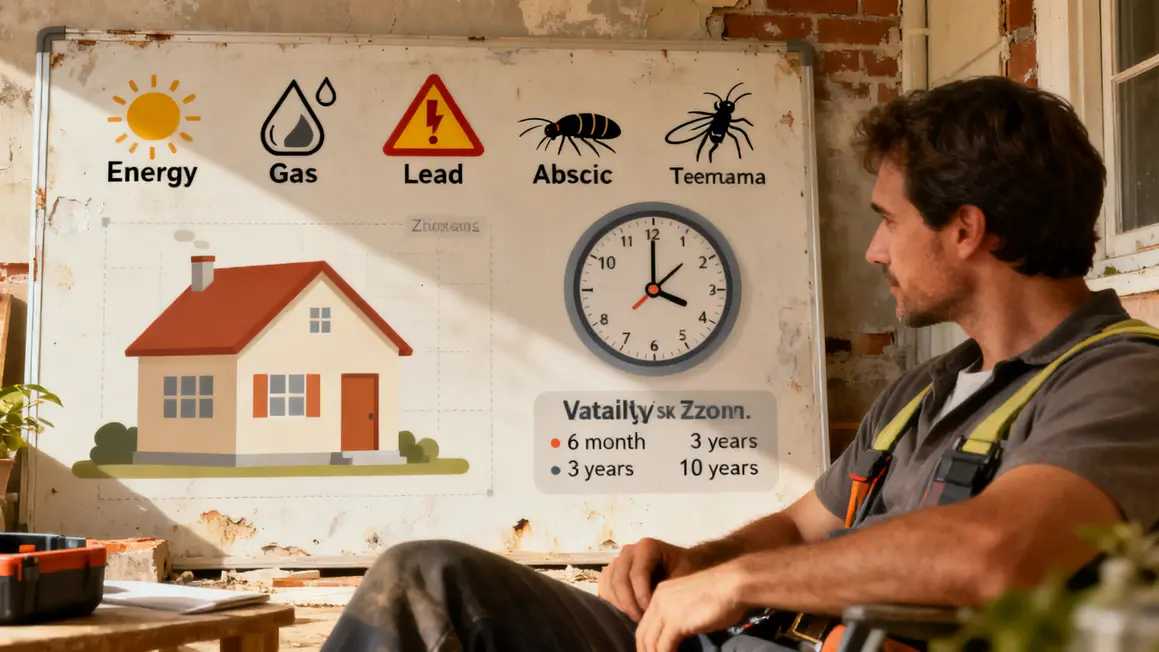 diagnostic immobilier en 2026 vente maison tableau pictogrammes