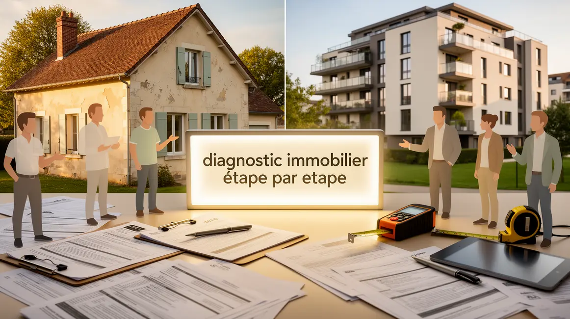 Comment réussir diagnostic immobilier étape par étape 2 vue maison appartement avec rapports diagnostic immobilier