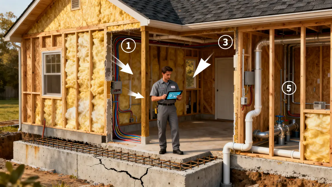 inspection structure réseaux maison diagnostic initial