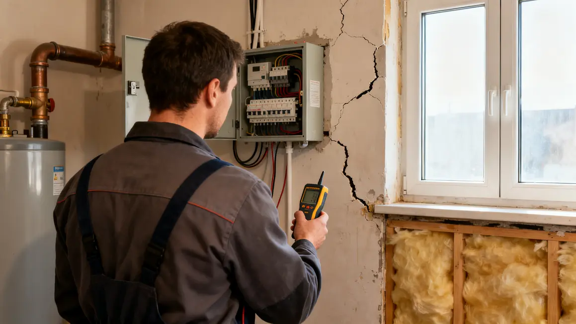 diagnostic plan de rénovation technicien électricité humidité