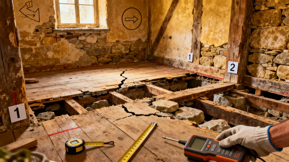 rénovation de maison ancienne : erreurs fréquentes à éviter 3 Structure maison ancienne diagnostic fissures professionnels