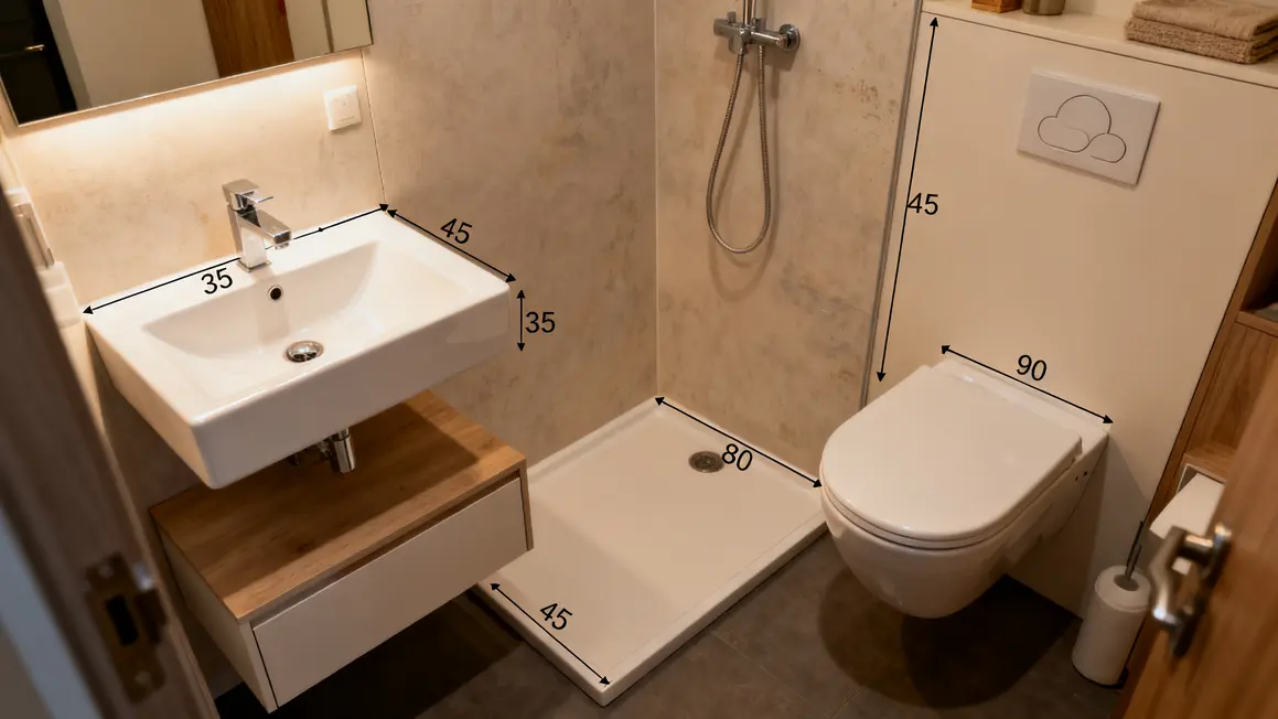 salle de bains compacte : priorités à vérifier en premier 4 Équipements gain de place salle de bains compacte