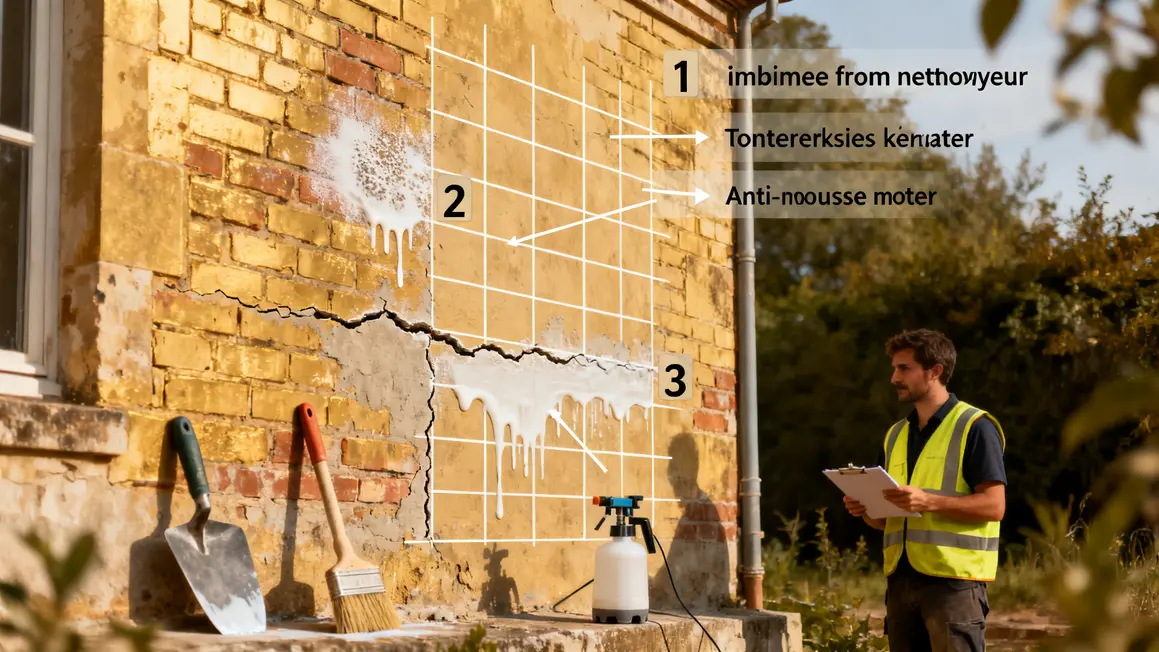 Preparation facade erreurs mousse fissures nettoyage