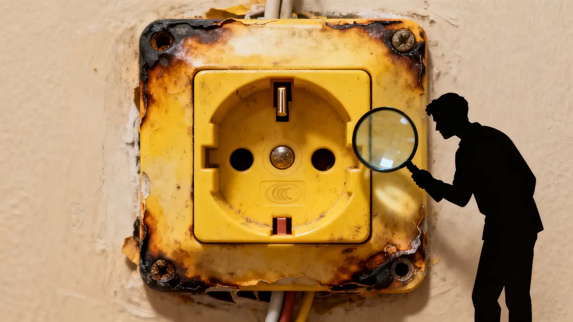 prise électrique : priorités à vérifier en premier 4 prise électrique inspection défaut jauni brûlé