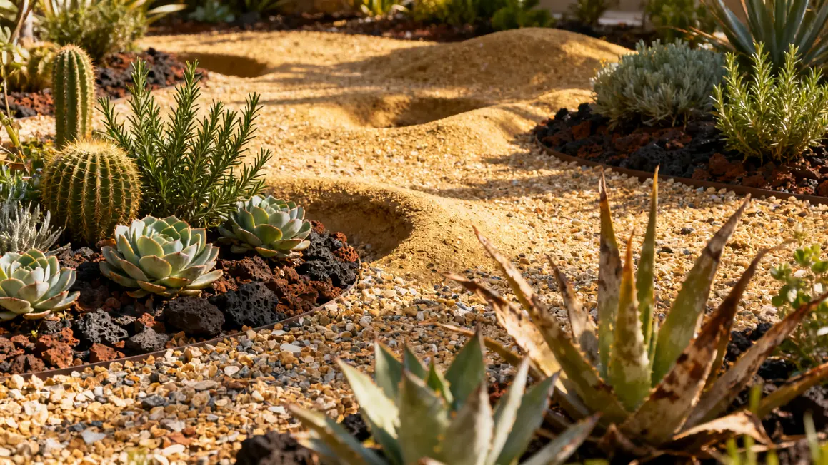 jardin sec : erreurs fréquentes à éviter 3 plan masse jardin sec plantes xerophiles graviers biodiversite
