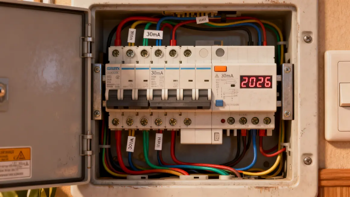 tableau electrique moderne avec prise 2026