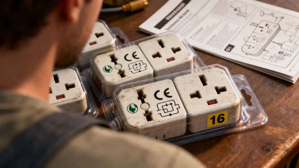prise électrique : erreurs fréquentes à éviter en petit budget 4 emballage prise electrique norme CE NF