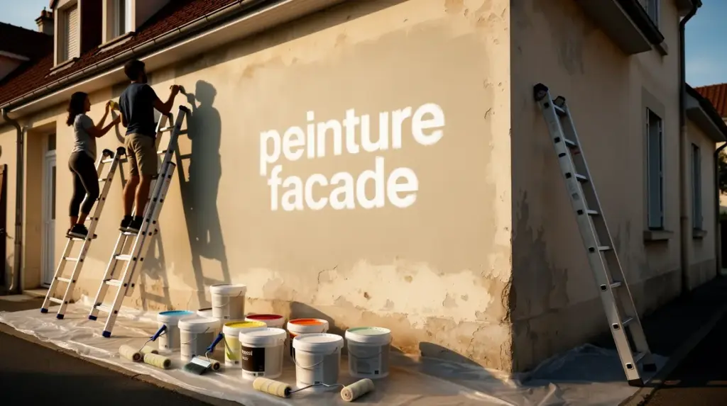 peinture façade maison travaux budget propriétaires