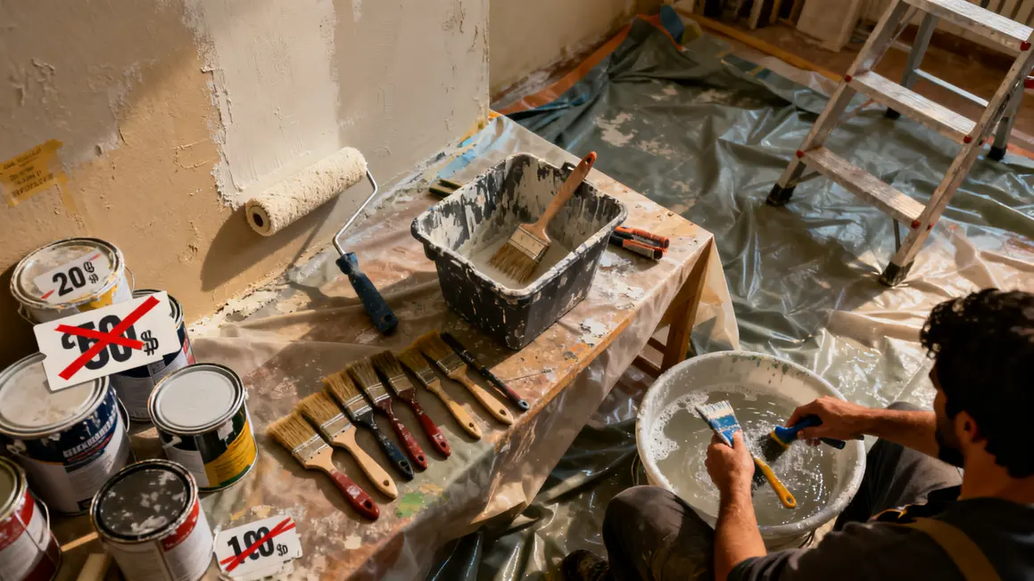 peinture facade materiel economique outils