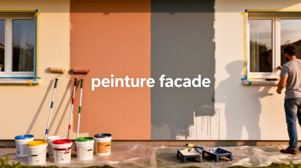 Façade maison moderne peintures façade mat