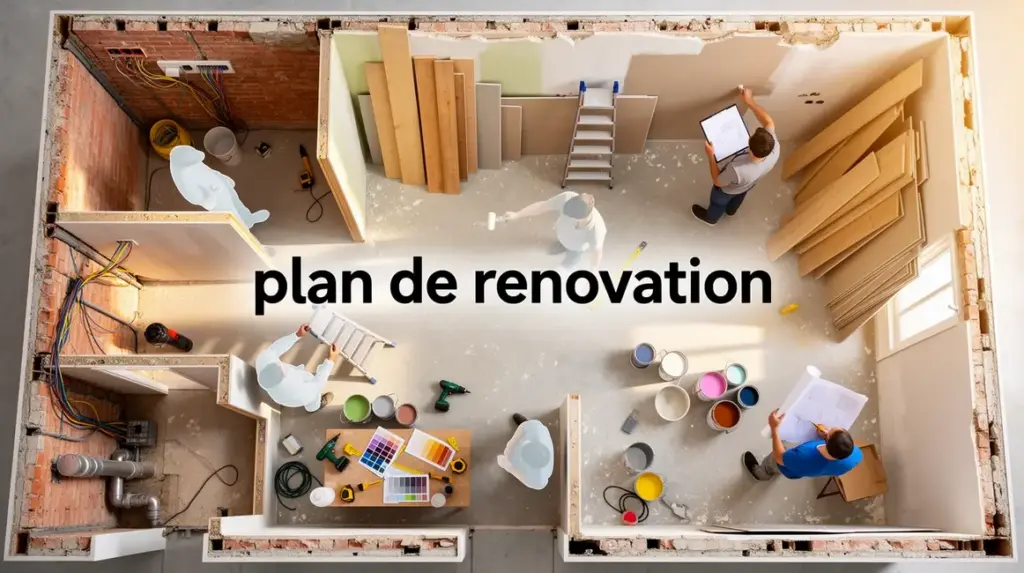 plan de renovation appartement chantier budget