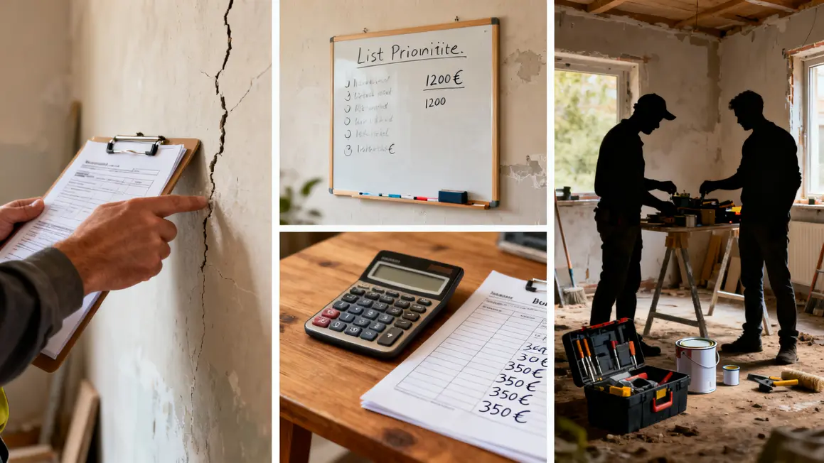 rénovation petit budget inspection chantier organisation