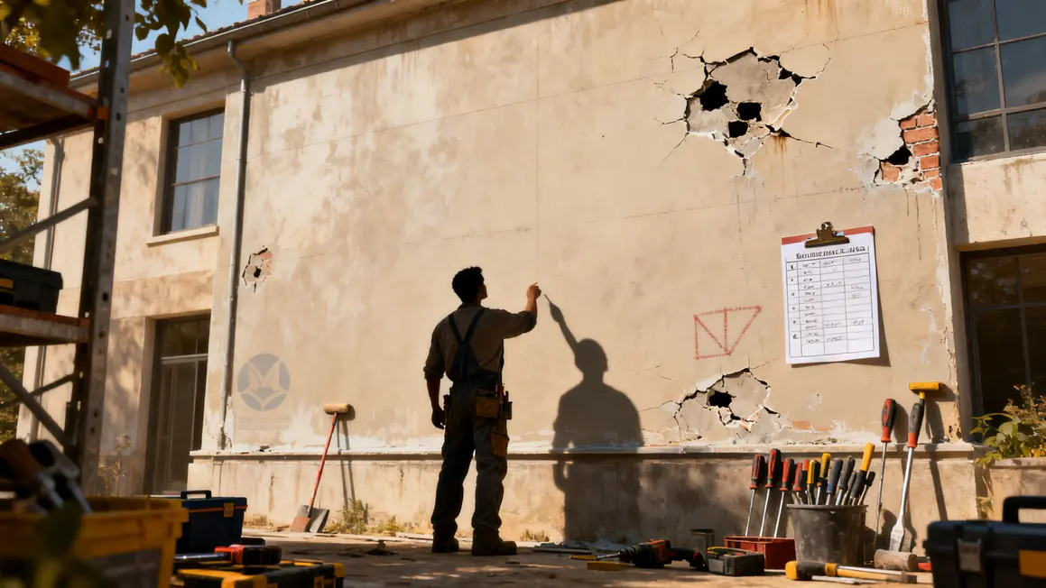 peinture façade : checklist avant de se lancer 3 Inspection façade avant peinture checklist