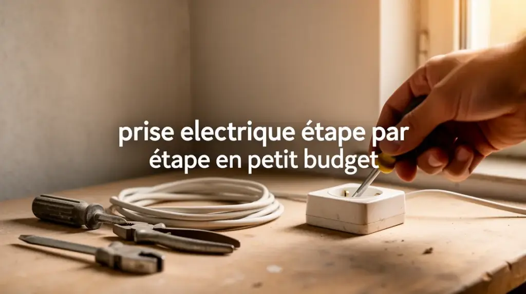 plan de travail prise electrique etape par etape petit budget