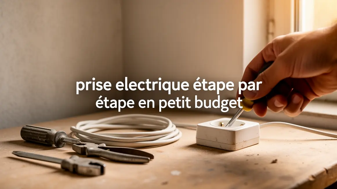 Comment réussir prise électrique étape par étape en petit budget 2 plan de travail prise electrique etape par etape petit budget